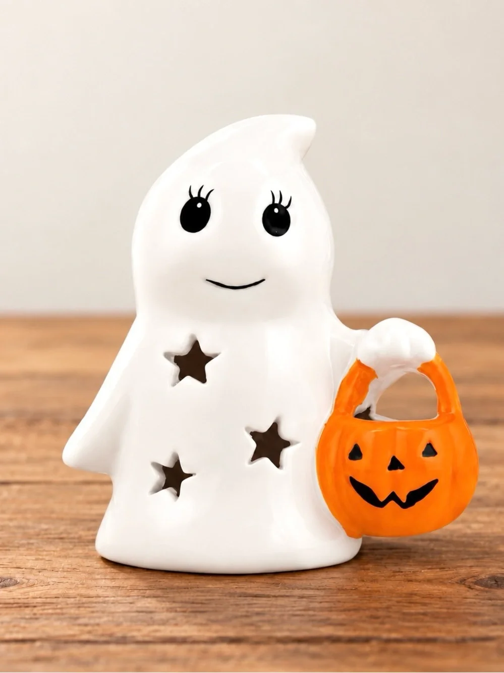 Target Bullsshe Playground Light Up White Ghost Ceramic Halloween Figurine